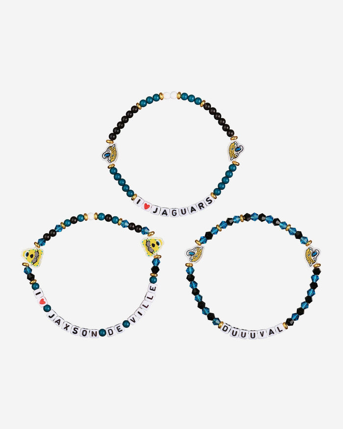 Jacksonville Jaguars 3 Pack Friendship Bracelet FOCO - FOCO.com