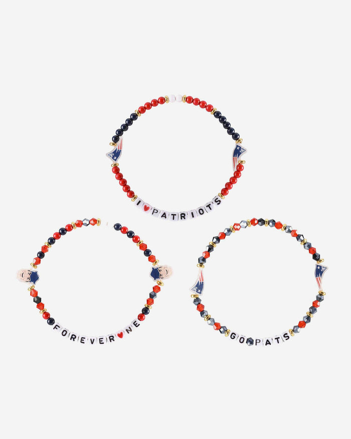 New England Patriots 3 Pack Friendship Bracelet FOCO - FOCO.com