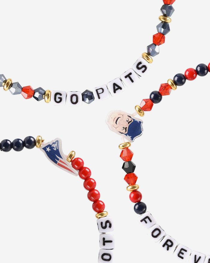 New England Patriots 3 Pack Friendship Bracelet FOCO - FOCO.com