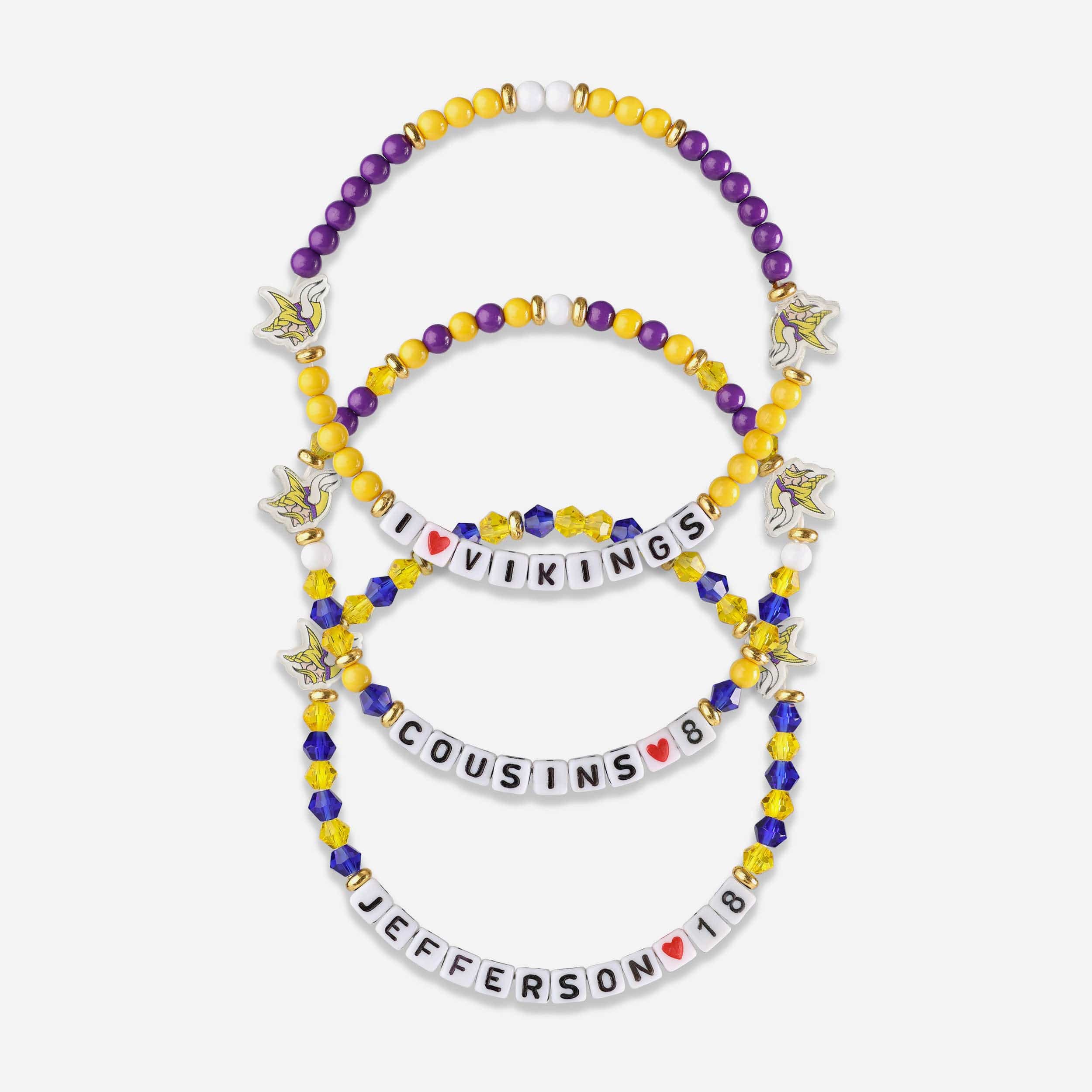 Justin Jefferson & Kirk Cousins Minnesota Vikings 3 Pack