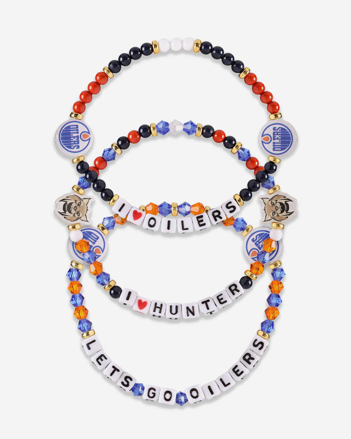 Edmonton Oilers 3 Pack Friendship Bracelet FOCO - FOCO.com