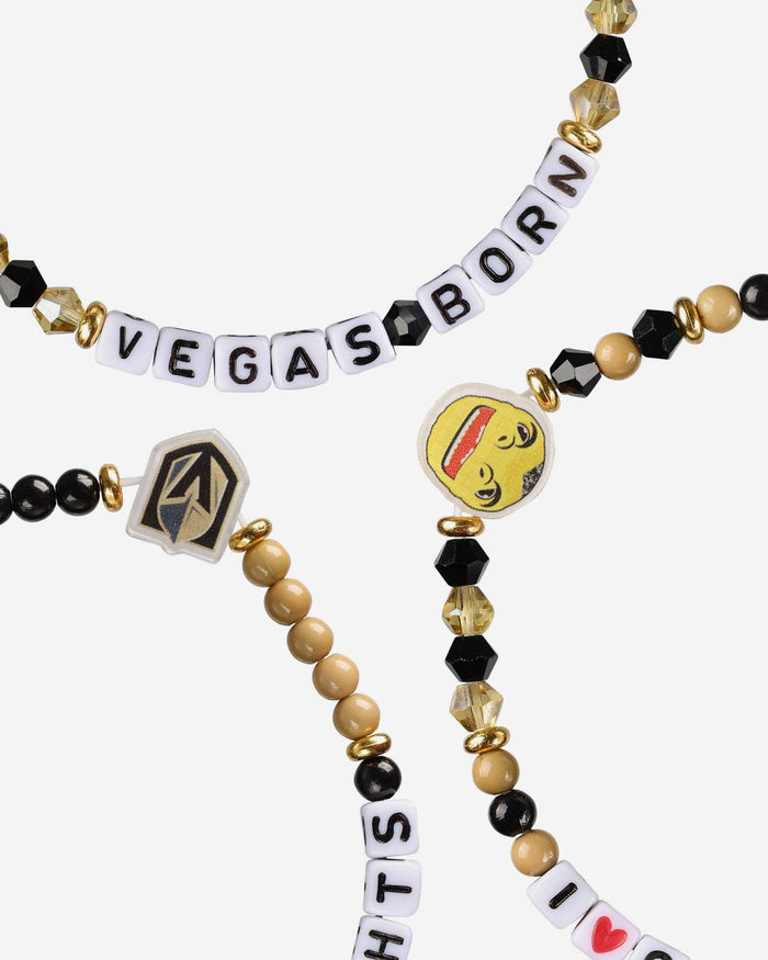 Vegas Golden Knights 3 Pack Friendship Bracelet FOCO - FOCO.com