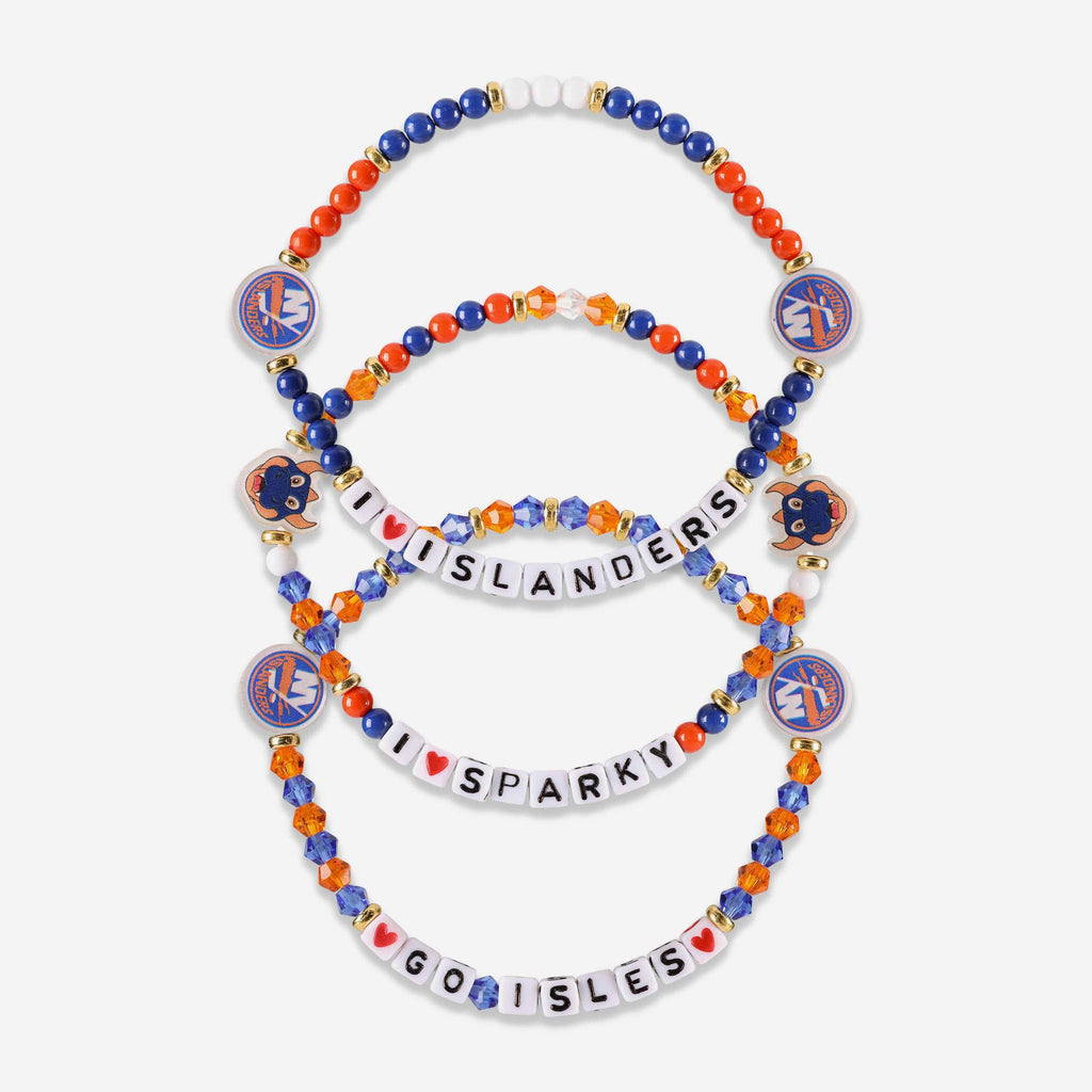 New York Islanders 3 Pack Friendship Bracelet FOCO - FOCO.com