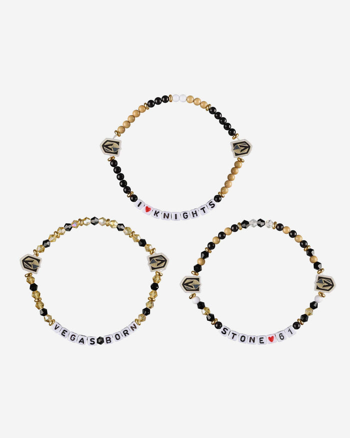 Mark Stone Vegas Golden Knights 3 Pack Player Friendship Bracelet FOCO - FOCO.com