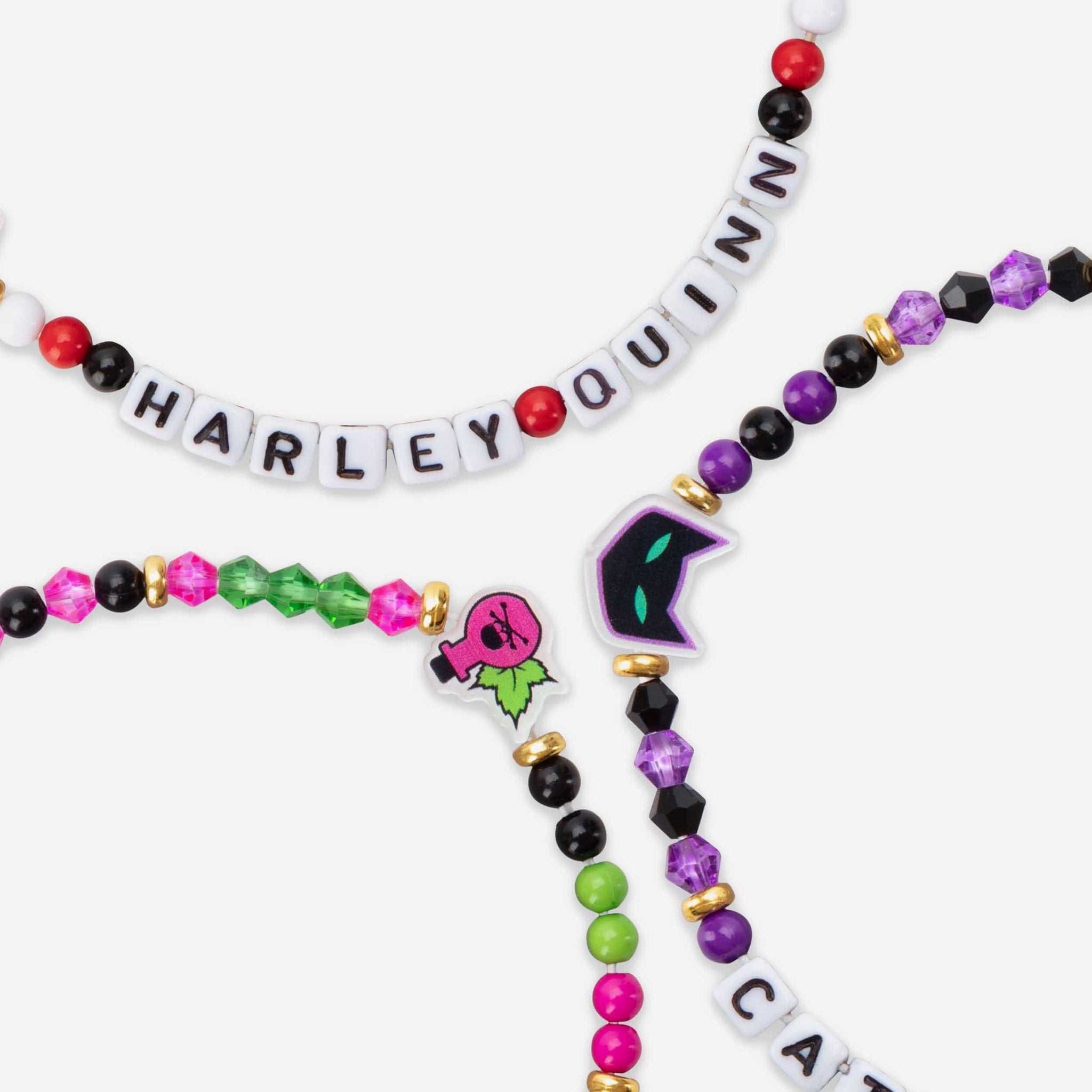 Harley Quinn & Poison Ivy Kandi Bracelets - Etsy