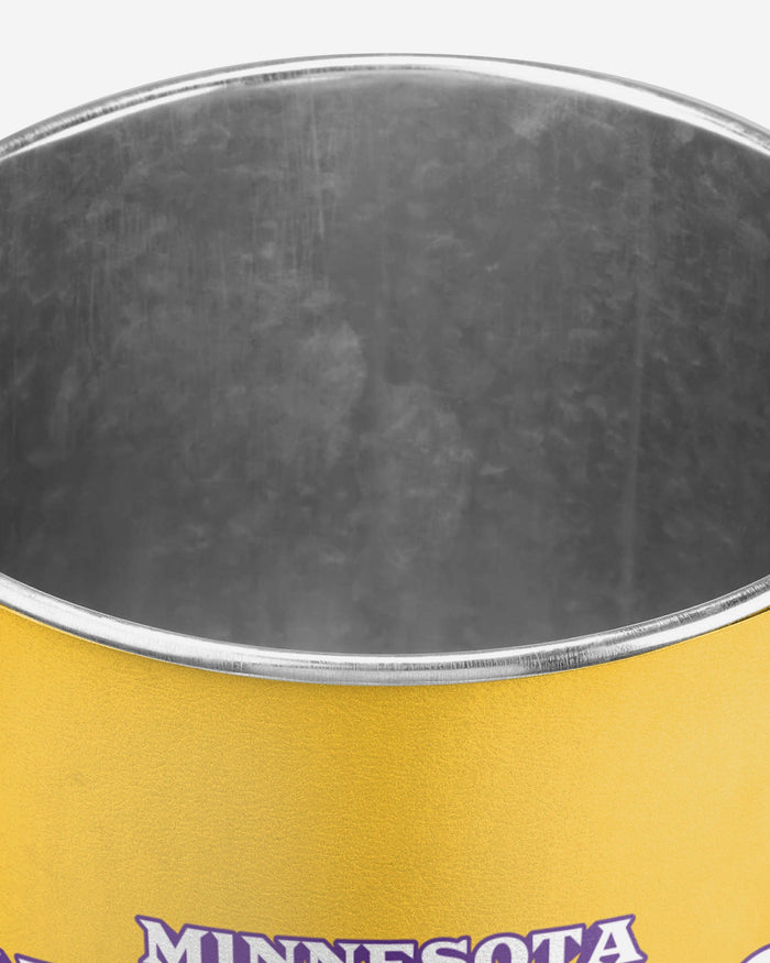 Minnesota Vikings Team Stripe Trash Can FOCO - FOCO.com