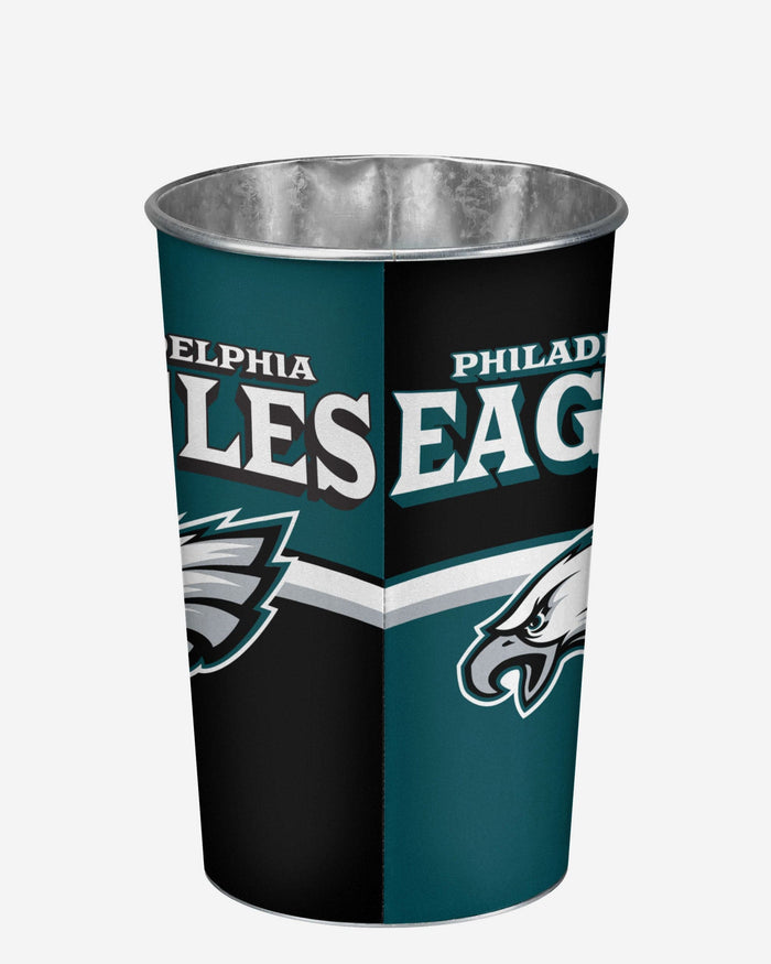 Philadelphia Eagles Team Stripe Trash Can FOCO - FOCO.com