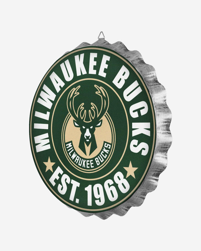 Milwaukee Bucks Bottle Cap Wall Sign FOCO - FOCO.com