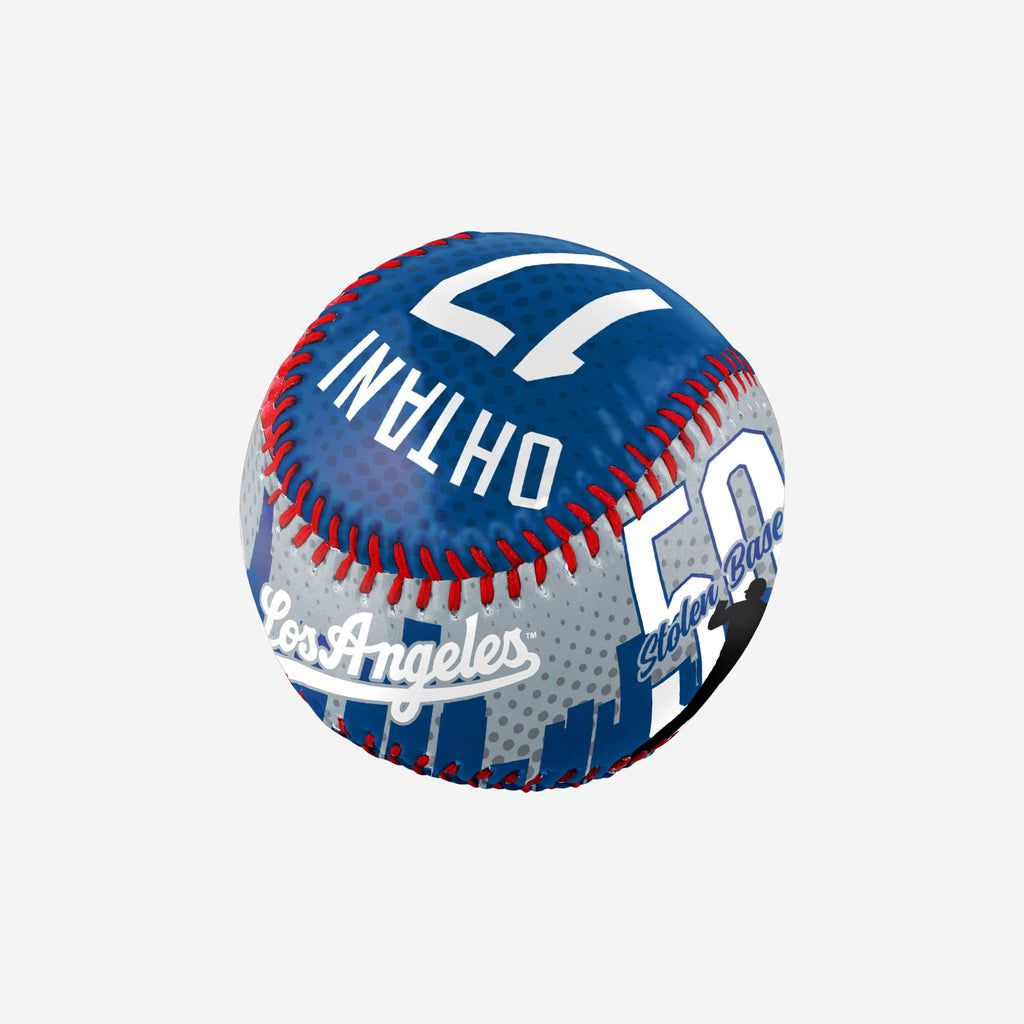 Balle Baseball Crystal Shohei Ohtani Dodgers 50/50 Saison Avec Saleté Game Used