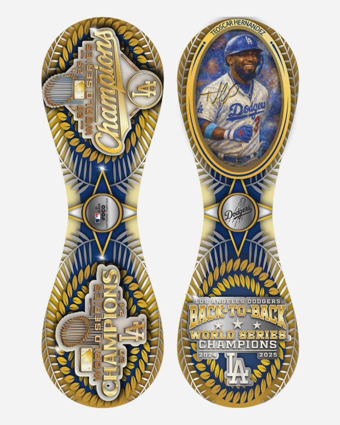 Teoscar Hernandez Los Angeles Dodgers 2025 Back To Back World Series Champions Team Baseball FOCO - FOCO.com