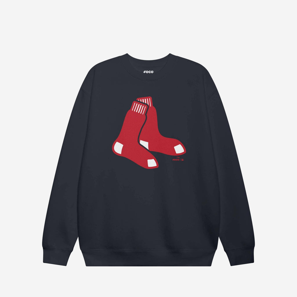 Boston Red Sox Alternate Logo Crew Neck Sweatshirt FOCO Navy S - FOCO.com