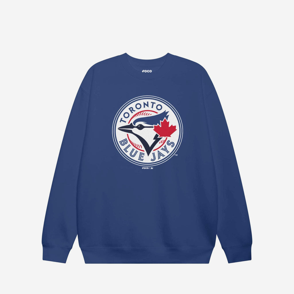 Toronto Blue Jays 2012 Alternate Logo Crew Neck Sweatshirt FOCO True Royal S - FOCO.com