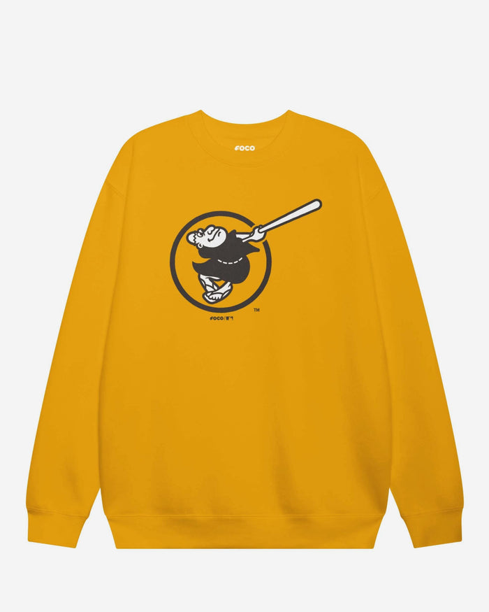 San Diego Padres Alternate Logo Crew Neck Sweatshirt FOCO Lemon S - FOCO.com