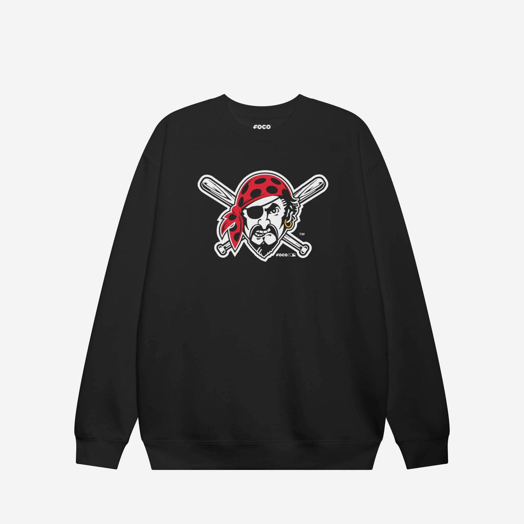 Pittsburgh Pirates Alternate Logo Crew Neck Sweatshirt FOCO Black S - FOCO.com
