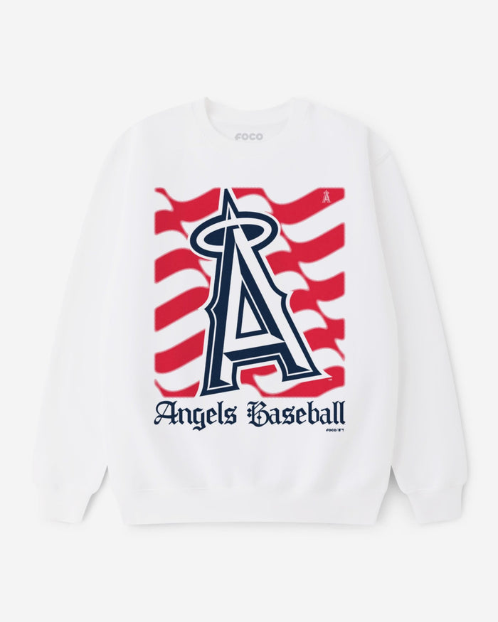 Los Angeles Angels American Heritage Wordmark Crew Neck Sweatshirt