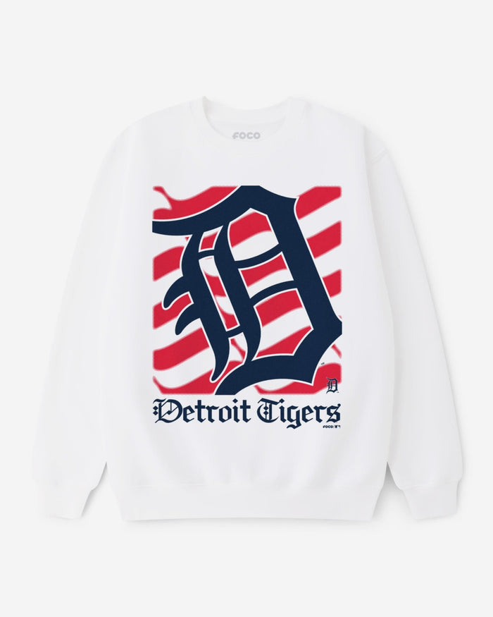 Detroit Tigers American Heritage Wordmark Crew Neck Sweatshirt