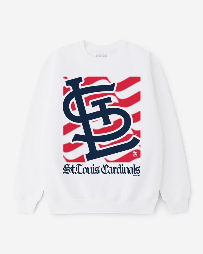 St Louis Cardinals American Heritage Wordmark Crew Neck Sweatshirt