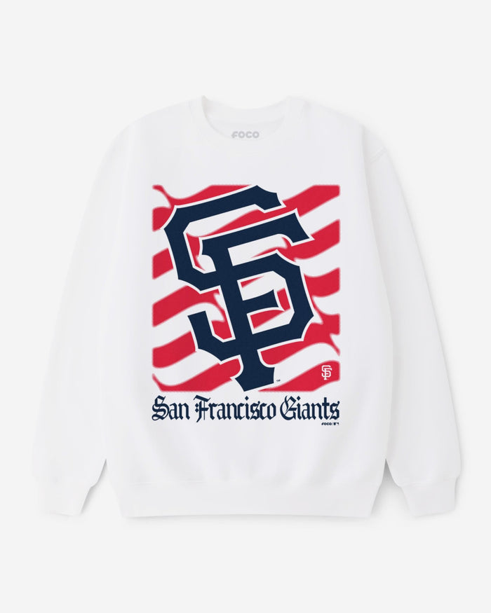 San Francisco Giants American Heritage Wordmark Crew Neck Sweatshirt