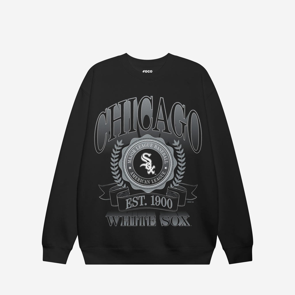 Chicago White Sox Banner Crest Crew Neck Sweatshirt FOCO S - FOCO.com