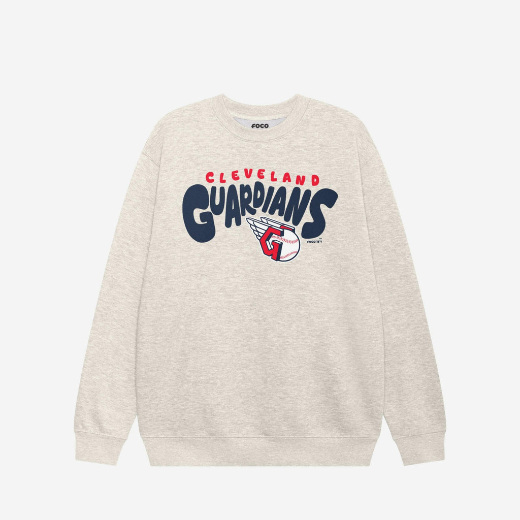 Cleveland Guardians Bubble Crew Neck Sweatshirt FOCO S - FOCO.com