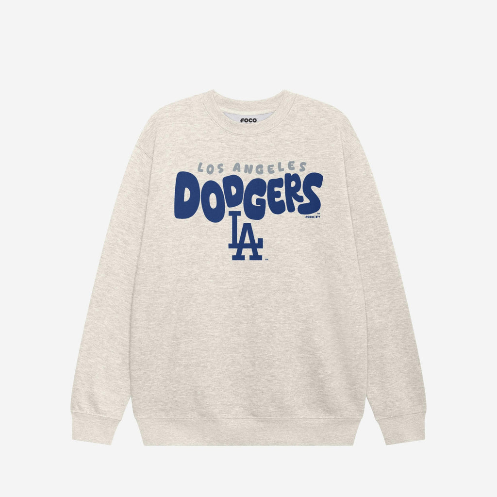 Los Angeles Dodgers Bubble Crew Neck Sweatshirt FOCO S - FOCO.com