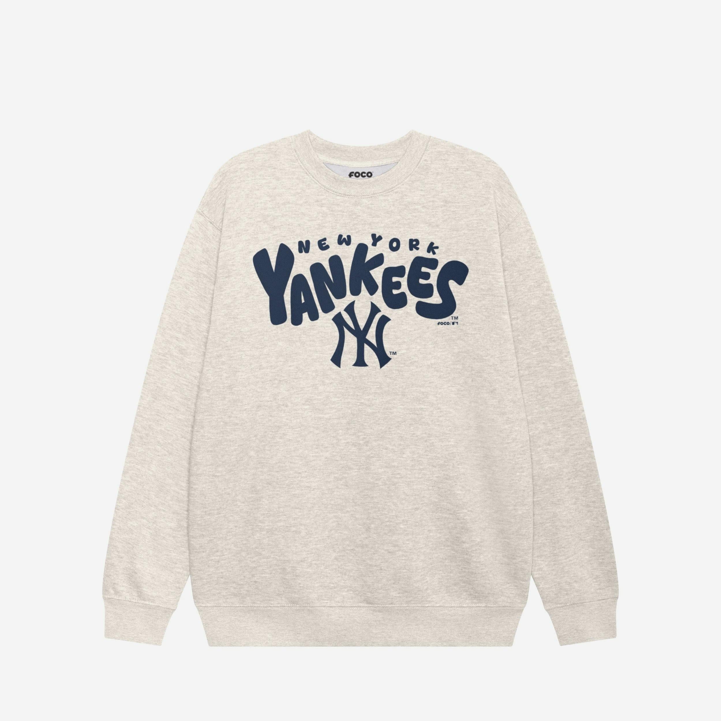 New York Yankees Bubble Crew Neck Sweatshirt