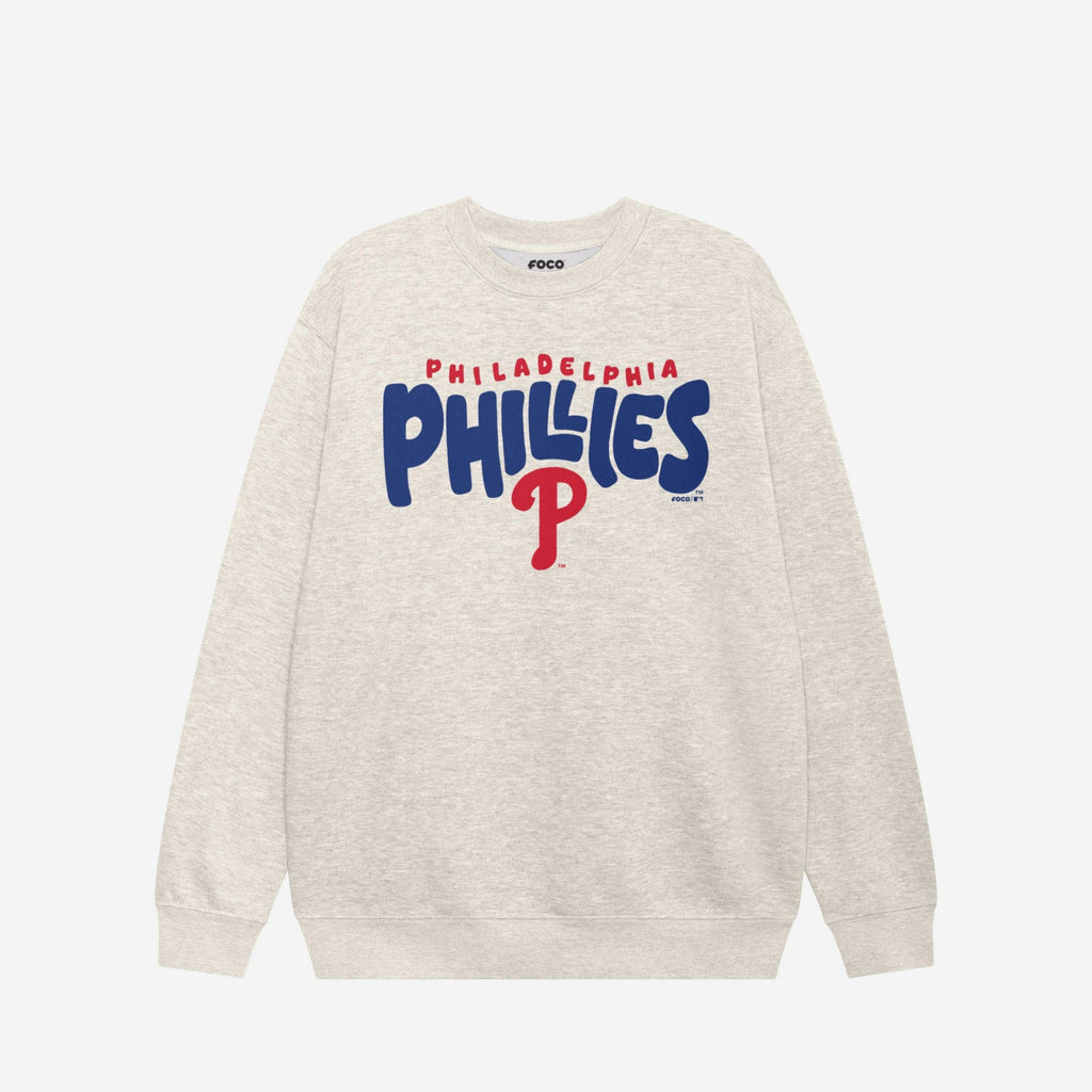 Philadelphia Phillies Bubble Crew Neck Sweatshirt FOCO S - FOCO.com