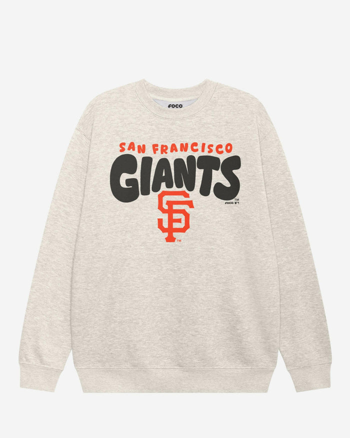 San Francisco Giants Bubble Crew Neck Sweatshirt FOCO S - FOCO.com