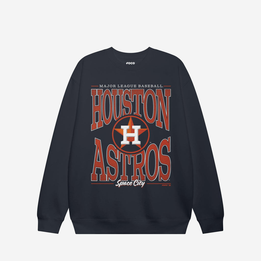 Houston Astros Diamond Dynasty Crew Neck Sweatshirt FOCO S - FOCO.com