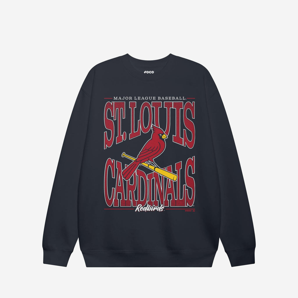 St Louis Cardinals Diamond Dynasty Crew Neck Sweatshirt FOCO S - FOCO.com