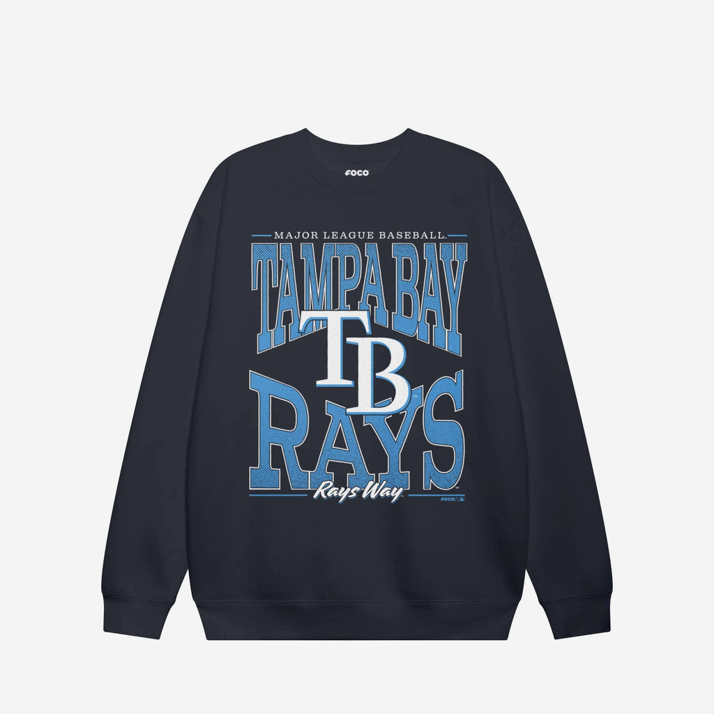 Tampa Bay Rays Diamond Dynasty Crew Neck Sweatshirt FOCO S - FOCO.com