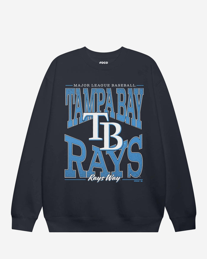 Tampa Bay Rays Diamond Dynasty Crew Neck Sweatshirt FOCO S - FOCO.com