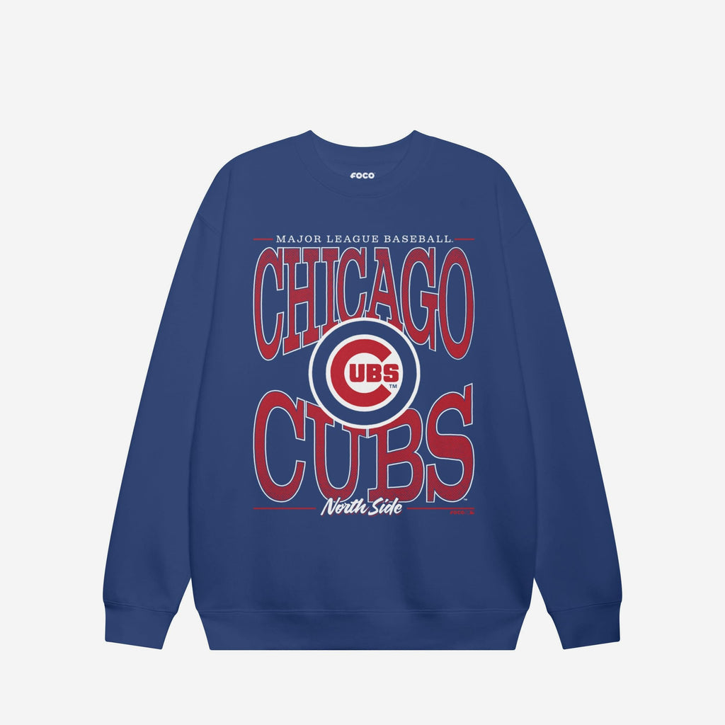 Chicago Cubs Diamond Dynasty Crew Neck Sweatshirt FOCO S - FOCO.com
