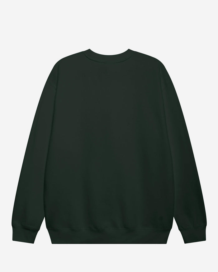 Athletics Primary Logo Crew Neck Sweatshirt FOCO Sports Green S - FOCO.com