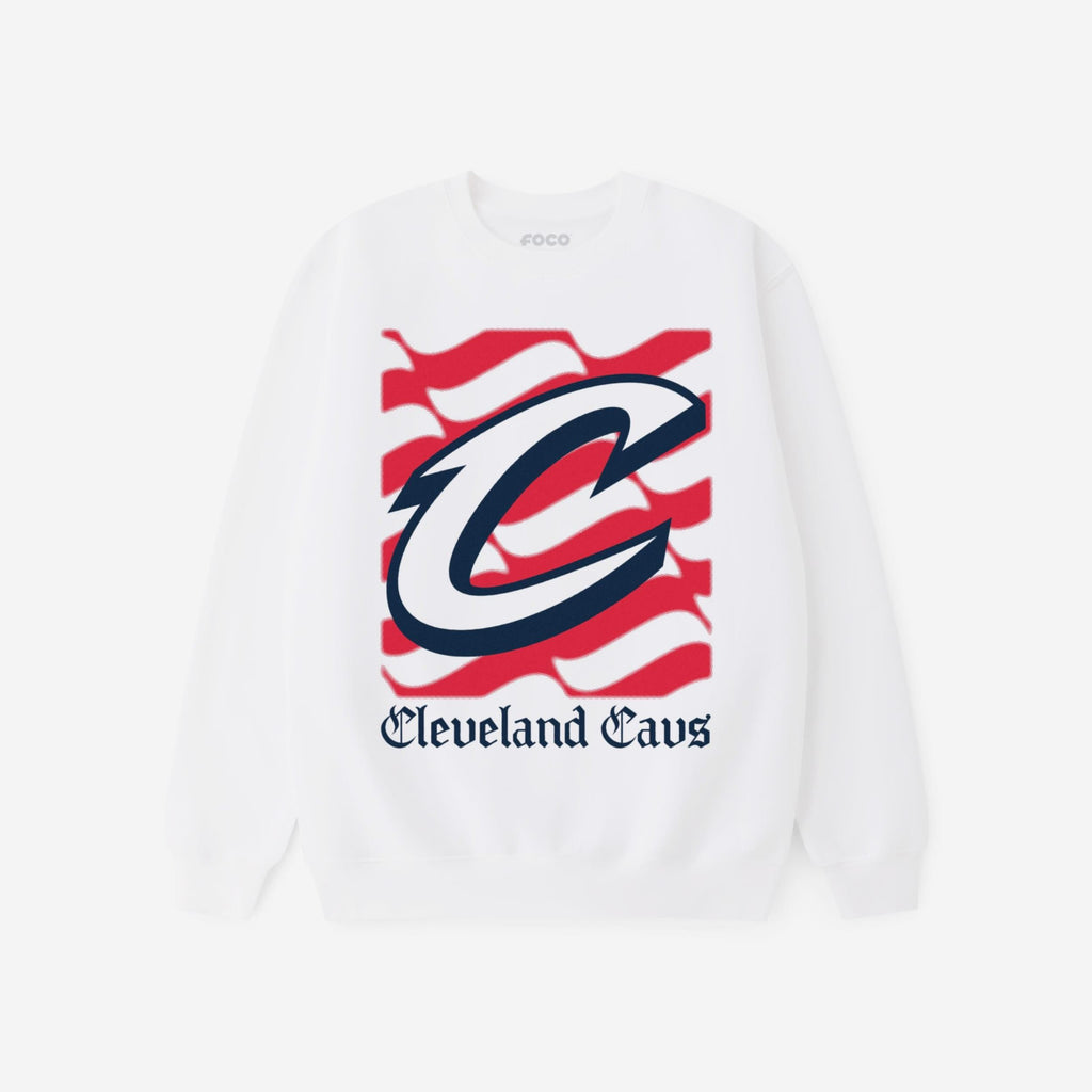 Cleveland Cavaliers American Heritage Wordmark Crew Neck Sweatshirt FOCO S - FOCO.com