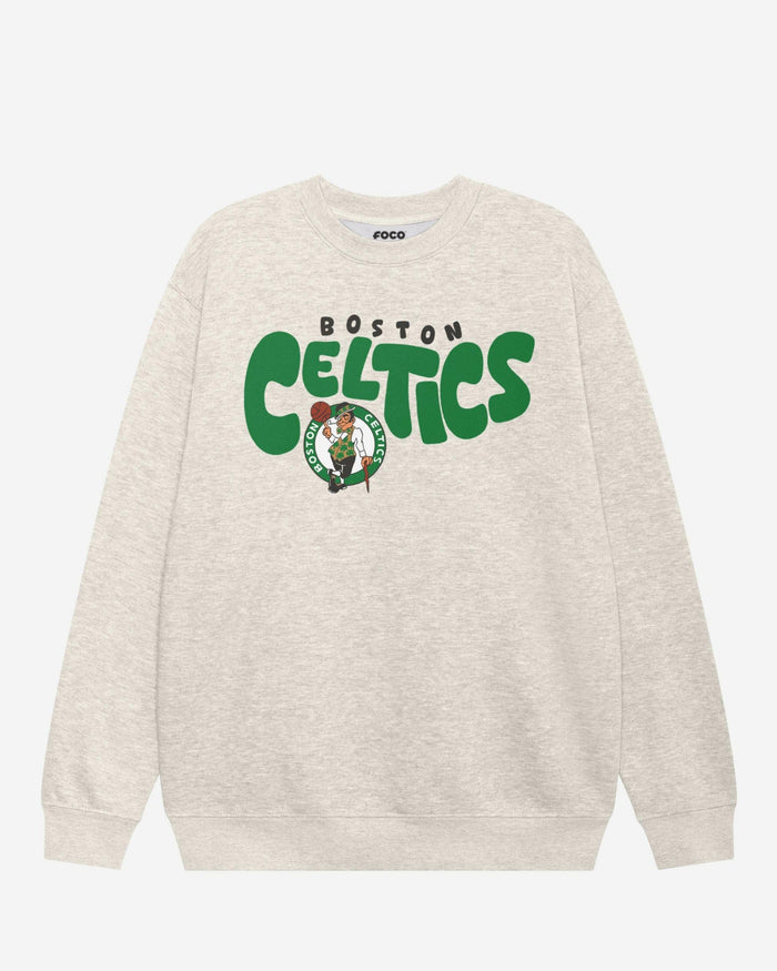 Boston Celtics Bubble Crew Neck Sweatshirt FOCO S - FOCO.com