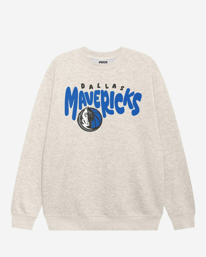 Dallas Mavericks Bubble Crew Neck Sweatshirt FOCO S - FOCO.com
