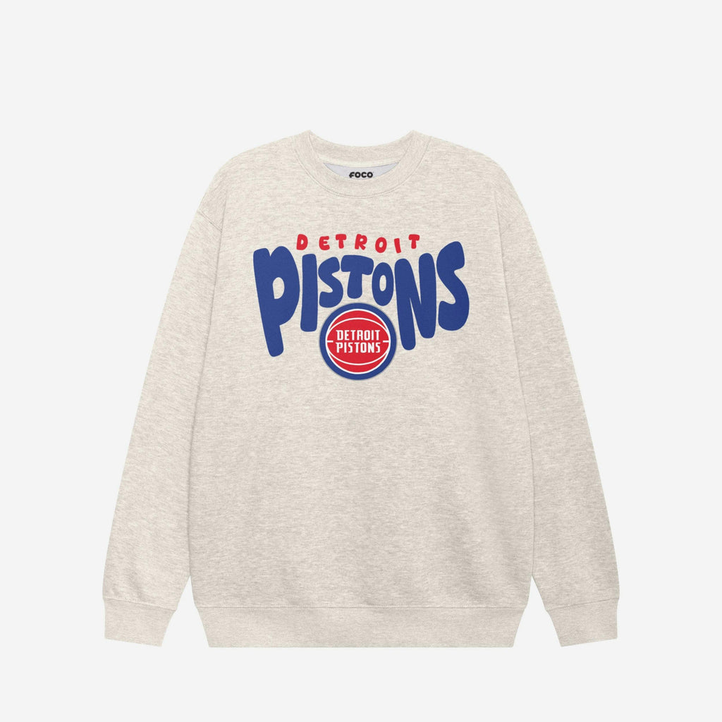Detroit Pistons Bubble Crew Neck Sweatshirt FOCO S - FOCO.com
