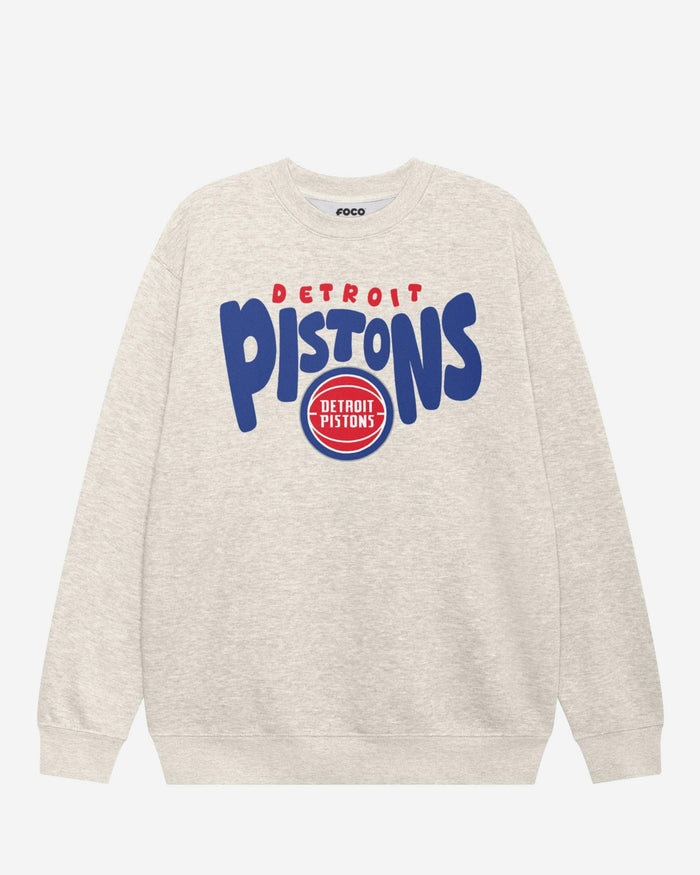 Detroit Pistons Bubble Crew Neck Sweatshirt FOCO S - FOCO.com