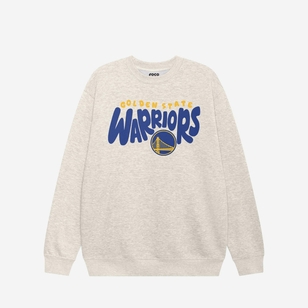 Golden State Warriors Bubble Crew Neck Sweatshirt FOCO S - FOCO.com
