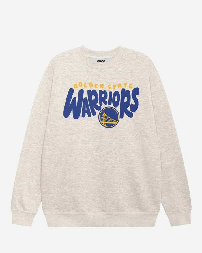 Golden State Warriors Bubble Crew Neck Sweatshirt FOCO S - FOCO.com