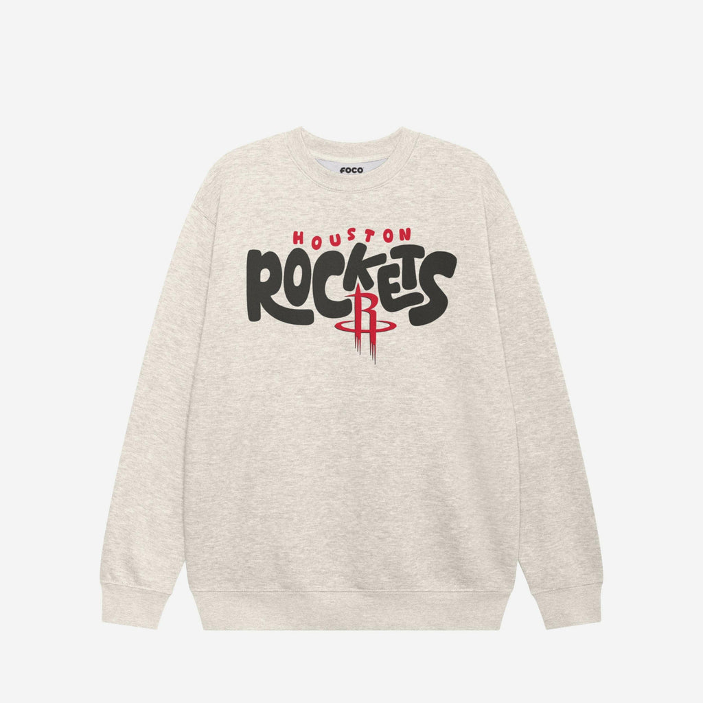 Houston Rockets Bubble Crew Neck Sweatshirt FOCO S - FOCO.com