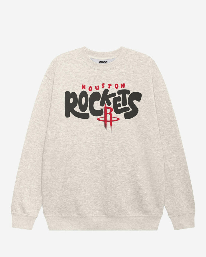 Houston Rockets Bubble Crew Neck Sweatshirt FOCO S - FOCO.com