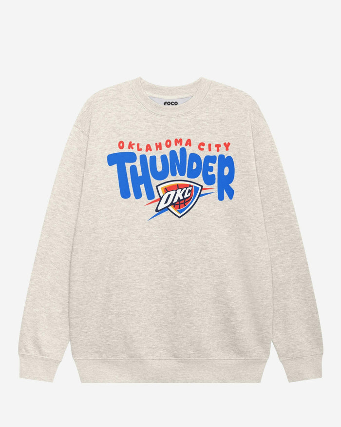 Oklahoma City Thunder Bubble Crew Neck Sweatshirt FOCO S - FOCO.com