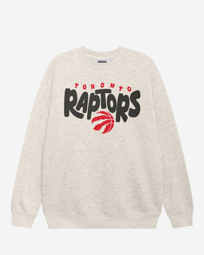 Toronto Raptors Bubble Crew Neck Sweatshirt FOCO S - FOCO.com