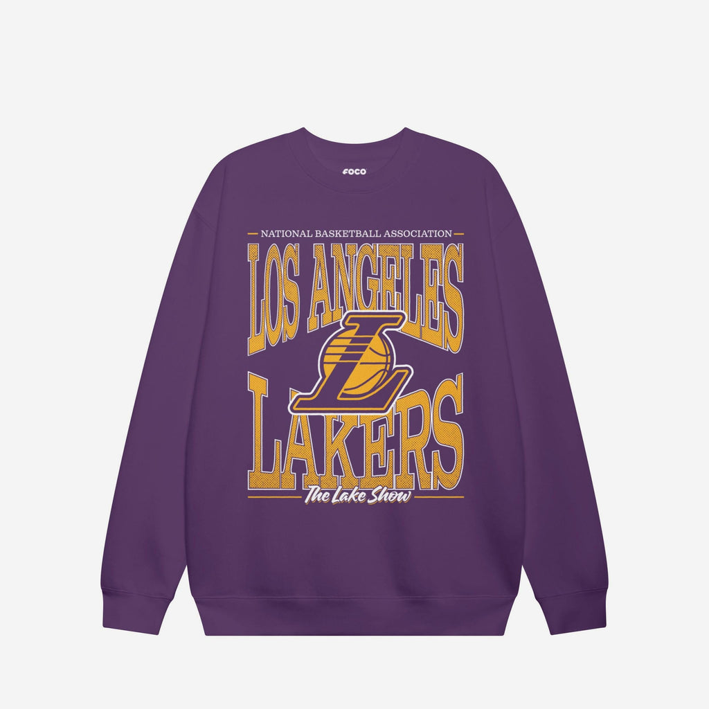 Los Angeles Lakers Diamond Dynasty Crew Neck Sweatshirt FOCO S - FOCO.com