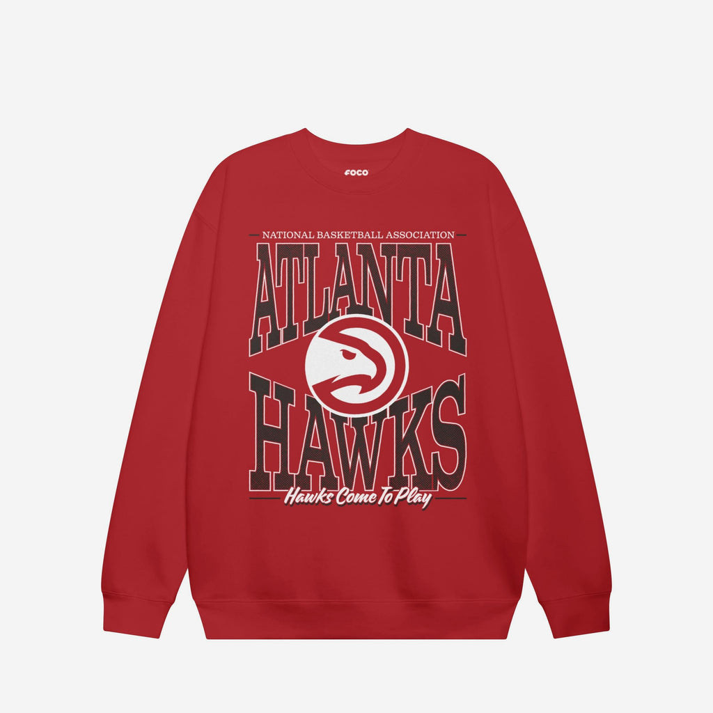 Atlanta Hawks Diamond Dynasty Crew Neck Sweatshirt FOCO S - FOCO.com