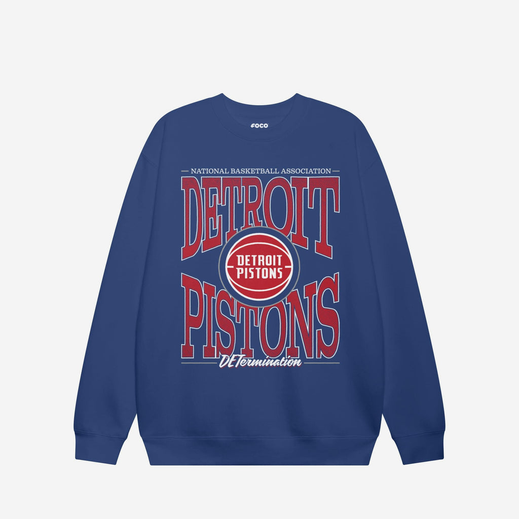 Detroit Pistons Diamond Dynasty Crew Neck Sweatshirt FOCO S - FOCO.com