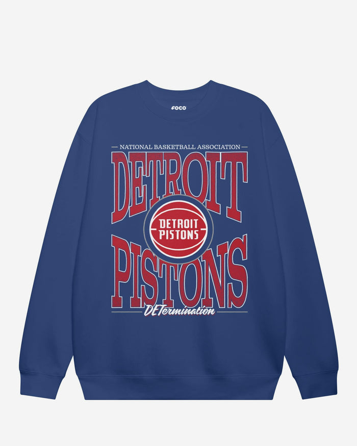 Detroit Pistons Diamond Dynasty Crew Neck Sweatshirt FOCO S - FOCO.com
