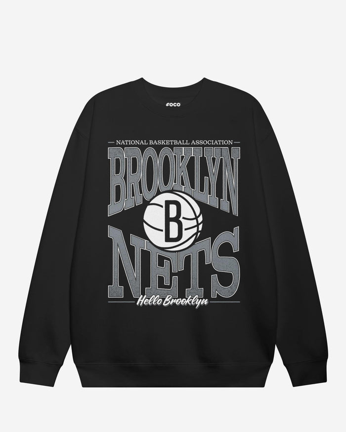 Brooklyn Nets Diamond Dynasty Crew Neck Sweatshirt FOCO S - FOCO.com